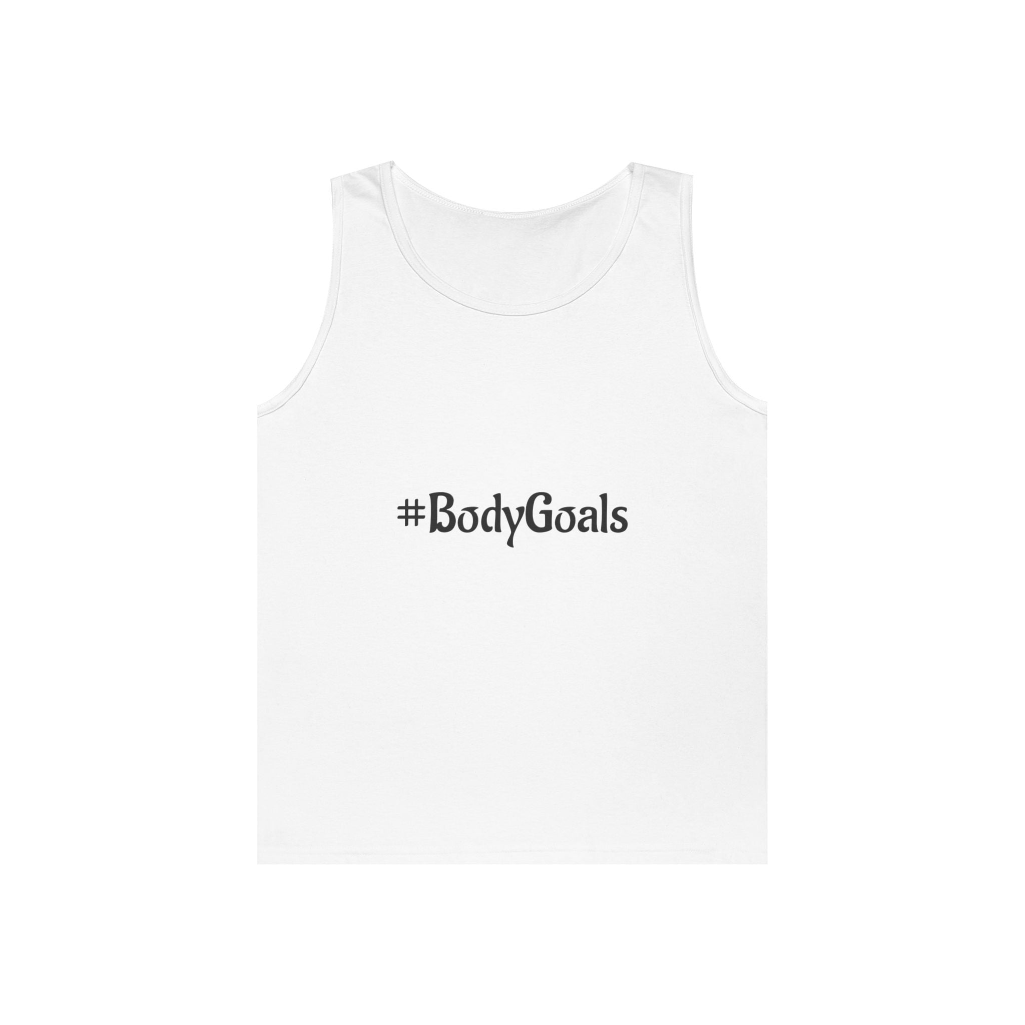 #BodyGoals Tank Top | Hashtag Fitness Funny Text Tee