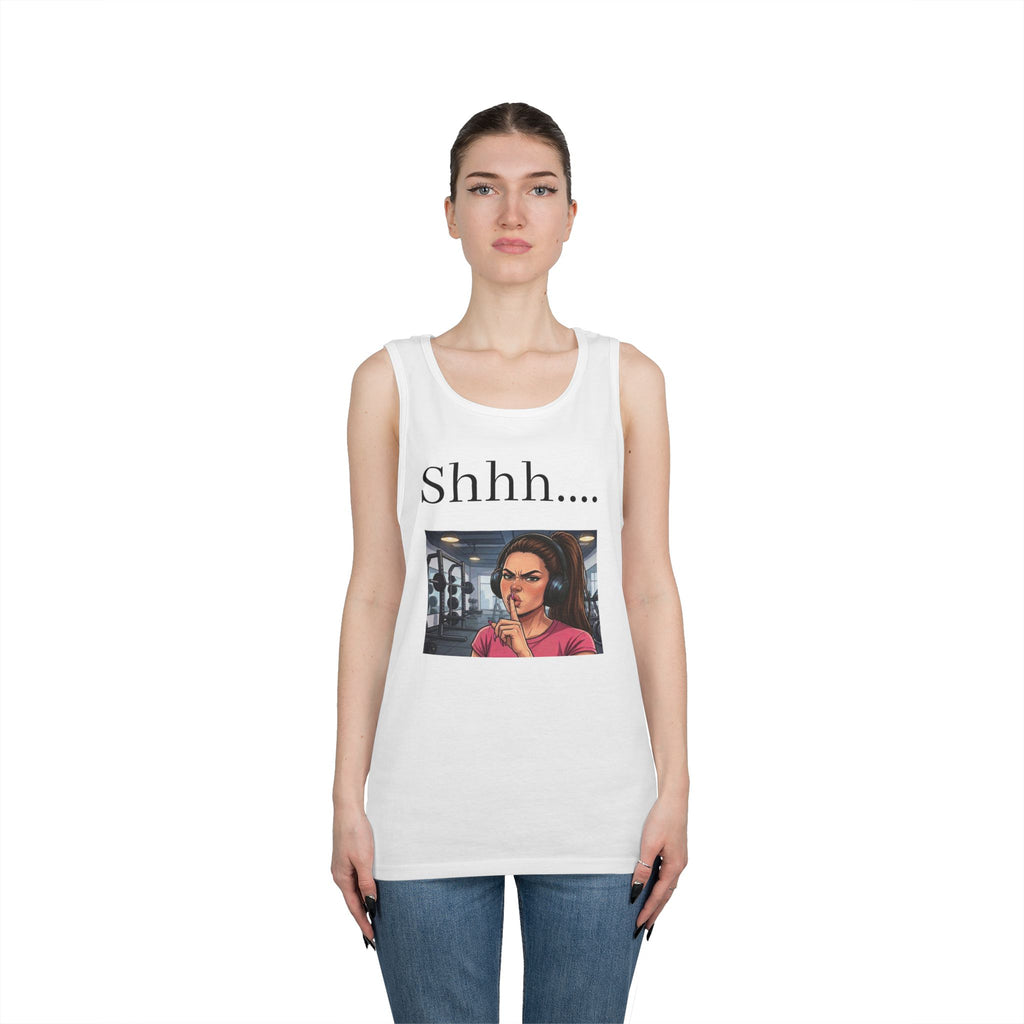 Shhh... Tank Top | Silent Gym Workout Shirt