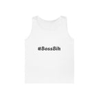 #BossBih Tank Top | Hashtag Script Text Tee, Feminine Empowerment