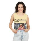 If My Headphones Are On Leave Me Alone Tank Top | Gym Funny Graphic