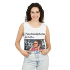 If My Headphones Are On Leave Me Alone Tank Top | Gym Funny Graphic
