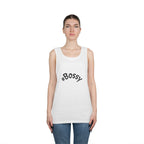 #Bossy script design Tank Top | Hashtag Bossy text top