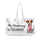 My Mommy is a Fighter Pink Ribbon Dog Weekender Bag | Breast Cancer Awareness