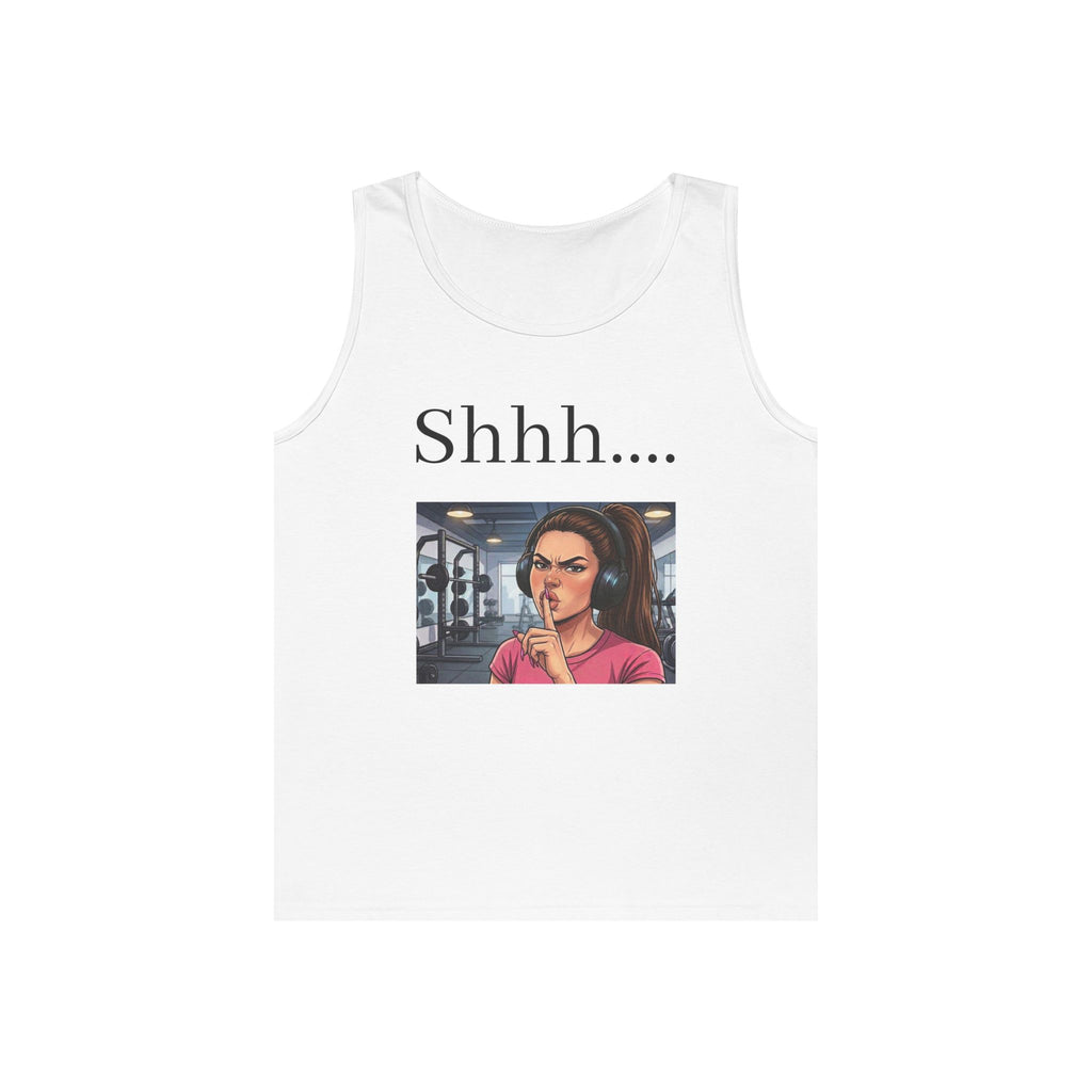 Shhh... Tank Top | Silent Gym Workout Shirt