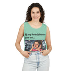 If My Headphones Are On Leave Me Alone Tank Top | Gym Funny Graphic