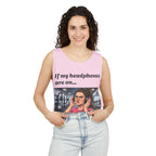 If My Headphones Are On Leave Me Alone Tank Top | Gym Funny Graphic