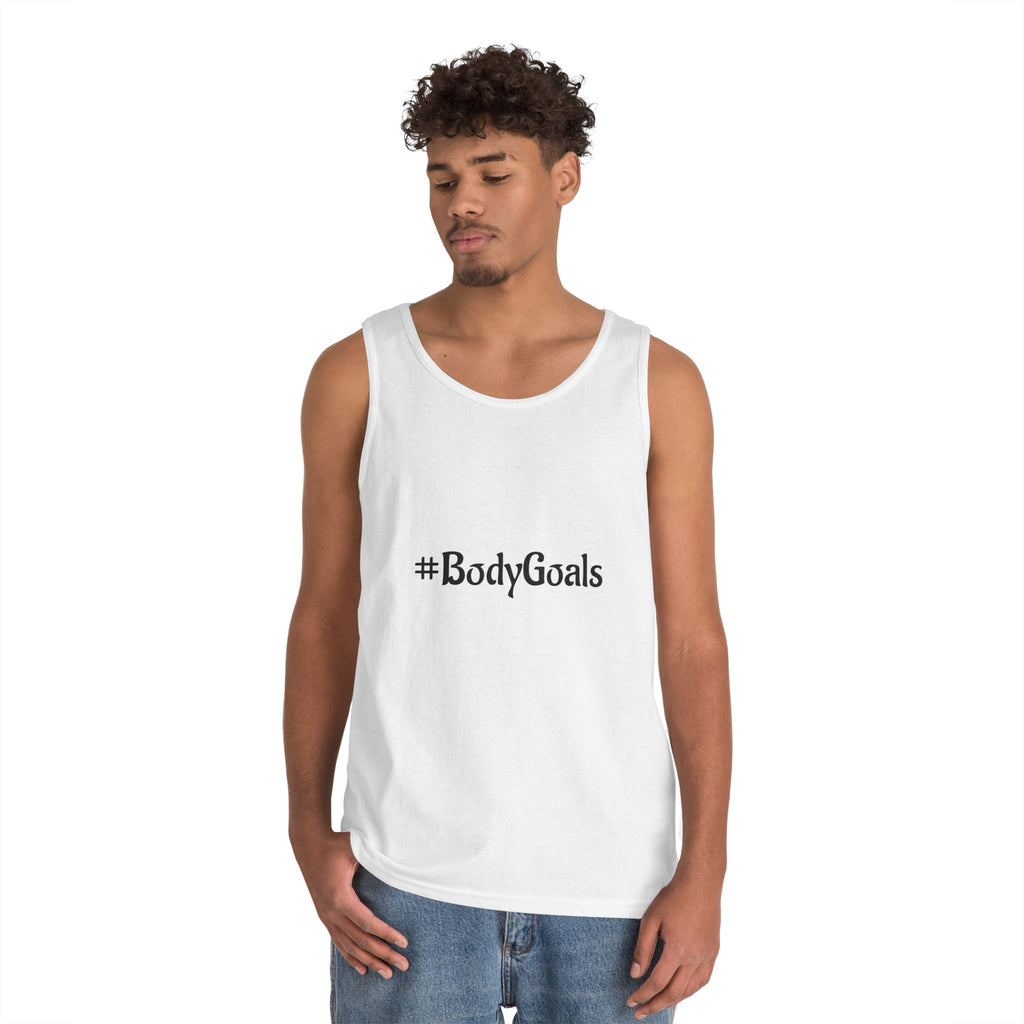 #BodyGoals Tank Top | Hashtag Fitness Funny Text Tee