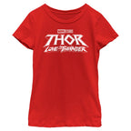 Girl's Marvel Black Logo T-Shirt